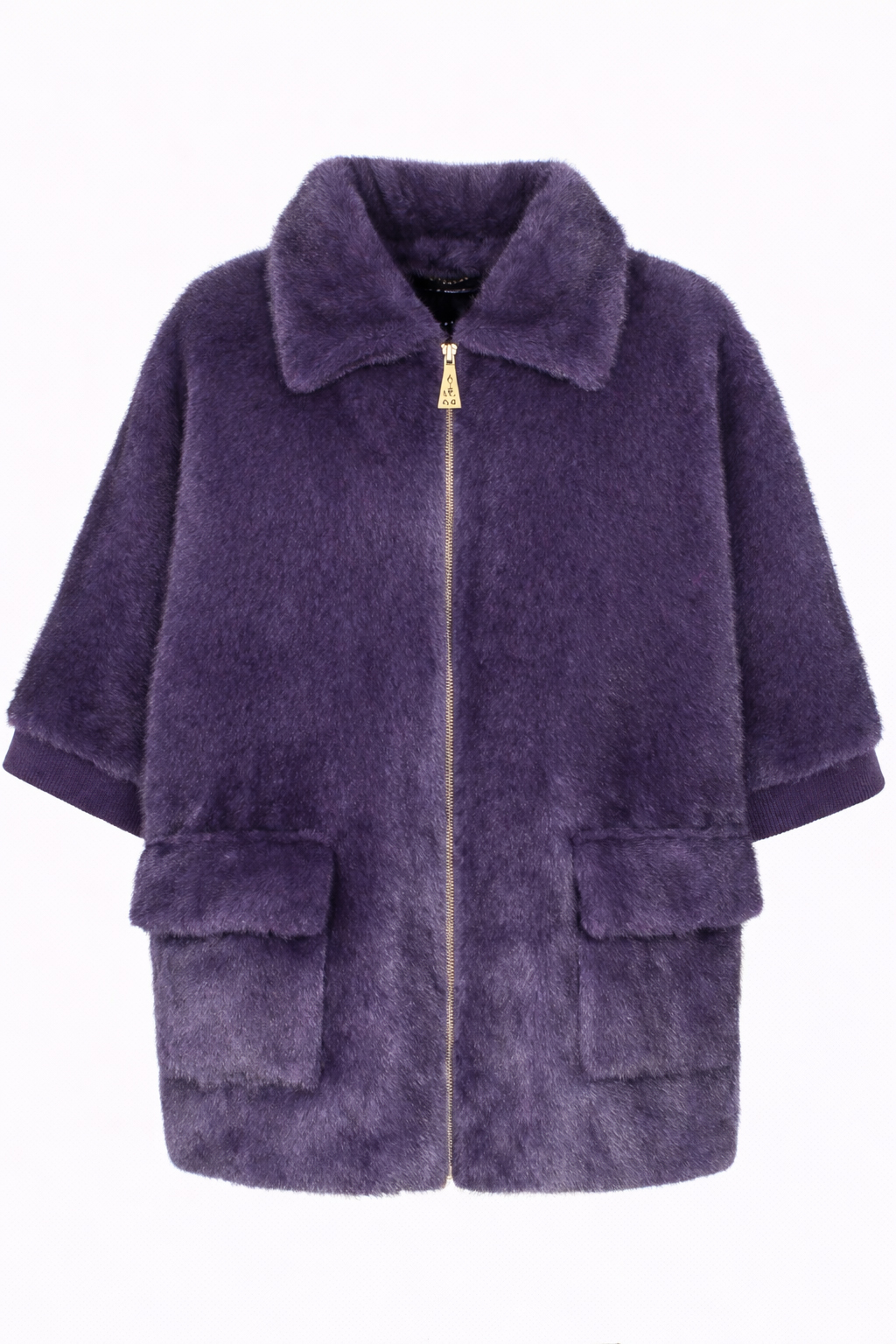 MANTELLA FAUX FUR FAKE MINK MANICA MAGLIA,2 TG,100%PL,M PRC    - PURPLE